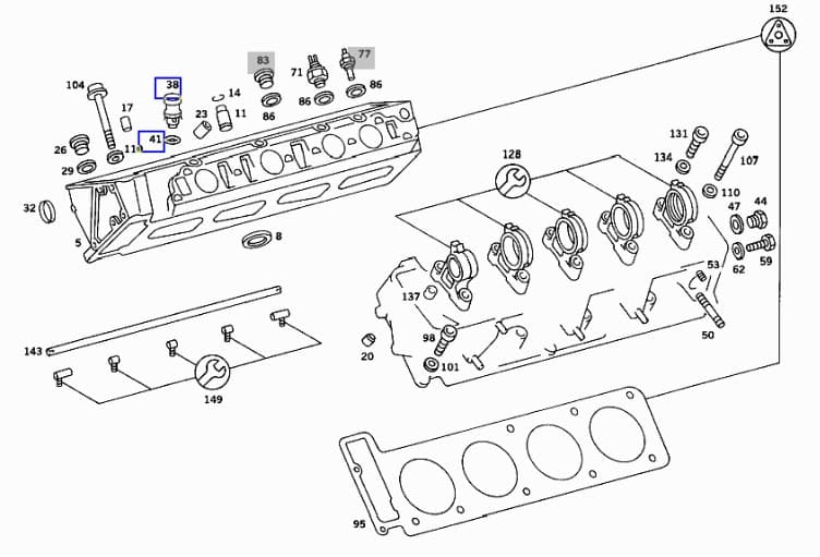 Fuel Injector Service Kit — 380/500 M116 & M117 V8 Engines thumbnail 9